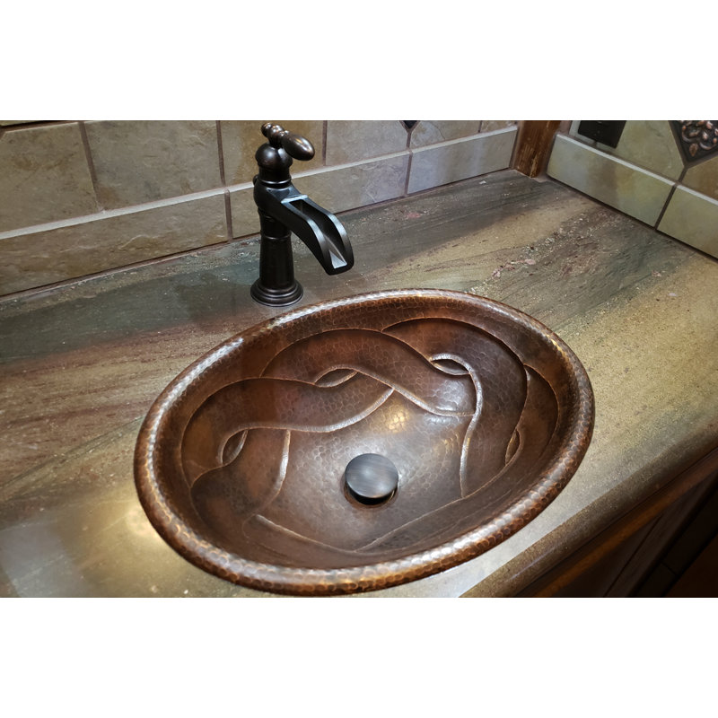 Premier Copper Products Braid Metal Oval DropIn Bathroom Sink Wayfair